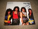 KISS 2 Lp Live Import RED Vinyl 'EXCITER' Signed by VINNIE VINCENT