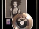WHITNEY HOUSTON I WILL ALWAYS LOVE YOU 45 RPM GOLD METALIZED RECORD RARE
