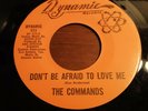 45 - THE COMMANDS - Don't Be Afraid... / Around The Go-Go - Northern - Texas PS