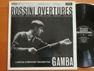 SXL 2266 Rossini Overtures Gamba London Symphony 1961 EXCELLENT Decca NB