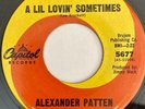 Alexander Patten A Lil Lovin' Sometimes No More Dreams Capitol 5677 NM Northern