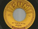 DOOWOP R&B- PRISONAIRES - w PUSHMARKS - JUST WALKING IN THE  -HEAR -1953 SUN 186
