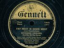 78tk-R&B-GENNETT 7104-Savannah Churchill-(Fat Meat is good/Tell me your blues)