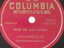 Las Amapolas, Flor de las Flores, Laberinto, Columbia MEX-2013 78RPM Shellac