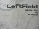 LeftField - More Than I Know And Not Forgotten (Hard Hands Mix) (12