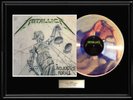 METALLICA AND JUSTICE FOR ALL GOLD SILVER PLATINUM TONED RECORD  LP NON RIAA