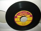 RARE LARRY DAVIS 45 RPM RECORD  DUKE #192  TEXAS FLOOD/ I TRIED  1958  1ST PRESS