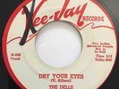 THE DELLS Dry Your Eyes / Baby Open Up Your Heart VEE JAY DJ PROMO