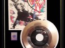 HALL AND OATES OUT OF TOUCH GOLD METALIZED RECORD RARE 45 RPM NON RIAA AWARD