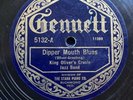 KING OLIVER’S CREOLE JAZZ BAND - 'DIPPER MOUTH BLUES’ GENNETT 78, JAZZ CLASSIC