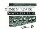Guns N' Roses NOVEMBER RAIN Australian PICTURE Sleeve GEFFEN RARE 7