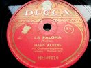 1467/ HANS ALBERS-La Paloma-Große Freiheit Nr. 7-Sag´ wie heißt -78rpm Schellack