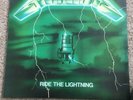 METALLICA Ride The Lightning LP PINK Vinyl Bernett Green cover MINT