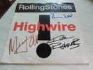 Original hand signed Rolling Stones by Ronnie Wood, Mick Jagger & Keith Richards