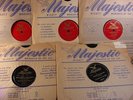 5 Mint/NM Majestic Label 10 Inch 78 rpm Records & Majestic Stock Paper Sleeves