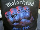 1982 MOTORHEAD IRON FIST ALBUM SIGNED BY 6 BAND MEMBERS SRM1 4042 FAST EDDIE