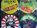 SEX PISTOLS 4x Pic Disc LP set: Anarchy In Paris, Rome, Tokyo, Same Old Bollocks