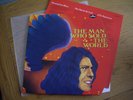 DAVID BOWIE THE MAN WHO SOLD THE WORLD GERMAN REISSUE CIRCULAR SLEEVE BLUE VINYL