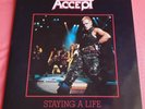 Accept-Staying A Life 2xLP 1990 1st PRESS Iron Maiden,Black Sabbath,Metallica NM