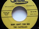 CASTELLES 45 My Baby Cant You See / Over a Cup GRAND doowop MINT- 2nd Press Hf64