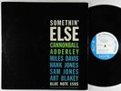 Cannonball Adderley - Somethin' Else LP - Blue Note Mono DG RVG Ear 47 W 63rd