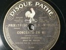 Mendelssohn Violin Concerto (Andante) Solo Jacques Thibaud Pathe 9526 78 rpm