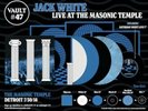 Third Man Records Vault 47 Jack White Live At Masonic Temple Unplayed In Box