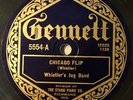 HEAR  WHISTLER'S JUG BAND GENNETT Chicago Flip/ Jerry O' Mine NICE COPY