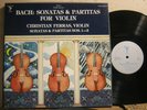 SINE QUA NON SAS 2028/3 JS BACH  VIOLIN SONATAS & PARTITAS FERRAS 3LP 1978 NM