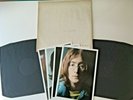 BEATLES UK TOP OPENING WHITE ALBUM No 0417190 BLACK INNERS & PHOTO'S NO VINYL