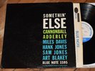 Cannonball Adderley Somethin Else EX  DG W63 Ear Blue Note lp Miles Davis