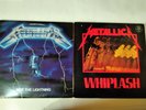 metallica ride the lightning and whiplash vinyl early pressing heavy metal