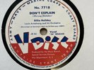 BILLIE HOLIDAY - ‘DON’T EXPLAIN’ LOUIS ARMSTRONG 1947 CARNEGIE HALL V-DISC 78