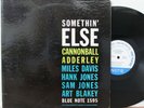 Cannonball Adderley LP “Somethin Else”   Blue Note 1595   W.63rd, DG, Ear RVG