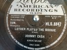 Johnny Cash Luther Played The Boogie / Thanks A Lot UK London 78 rpm 1958