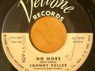 JOHNNY FULLER  NO MORE / SHE'S TO MUCH  VELTONE DJ WHITE LABEL PROMO   VG++