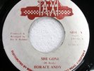 HORACE ANDY/SLY & ROBBIE 45 She Gone/Version VG++ on Taxi reggae jamaica c4477