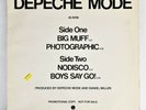 DEPECHE MODE PROMO SAMPLER ..BIG MUFF, PHOTOGRAPHIC, NODISCO, BOYS SAY GO  1981