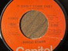 RARE Ringo Starr “It Don’t Come Easy” 45 | ORANGE CAPITOL LABEL (1976) | Beatles