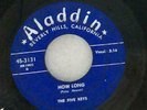 THE FIVE KEYS 45 Mistakes/ How Long ALADDIN original RARE Doo wop R&B vocal HEAR