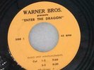 BRUCE LEE 45 Enter The Dragon MOVIE Radio Spots *HEAR* 45 rpm Vinyl RARE Breaks