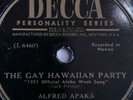 Hawaii Decca Records Alfred Apaka L6460 Gay Hawaiian Party Kalua Rare VHTF 1951
