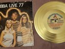 ABBA LIVE 77 SWEDISH PROMO RARE GOLD FLEXI SINGLE 7'' RECORDED IN AUSTRALIA