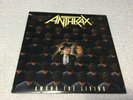 Anthrax Among The Living Gold Stamped Promotional Copy Vinyl Record LP