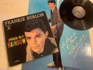 Frankie Avalon Swingin’ On A Rainbow LP Chancellor GF + Original Poster  VG+
