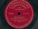 78tk-Jazz-COMMODORE-614-Billie Holiday-(I love my man/On the sunny side of the))
