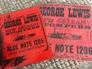 BLUE NOTE DG LP RECORD BLP 1205 &1206 GEORGE LEWIS/VOLUME 2/VG/VG+ VINYL RADIO