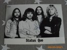 STATUS QUO (R.I.P.ALAN) AUTOGRAMMKARTE ORIGINAL HANDSIGNIERT ALL FOUR