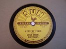 LITTLE JUNIOR'S BLUE FLAMES Rare 78rpm on SUN #192 MYSTERY TRAIN  & LOVE MY BABY