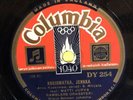 78 Rpm Record Finnish Language. Label Shows 1940 Olympic Games. DY 254 Very Rare